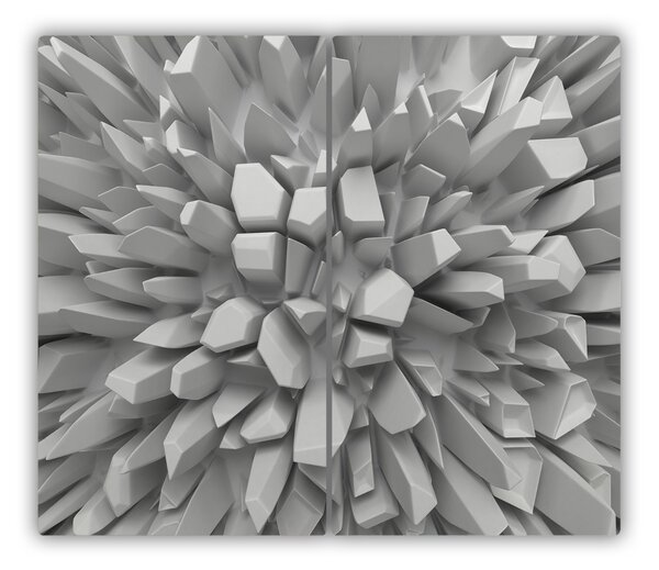 Tagliere in vetro Astrazione 3D 60x52 cm