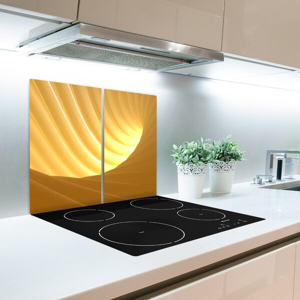 Tagliere in vetro Vortex di astrazione 60x52 cm