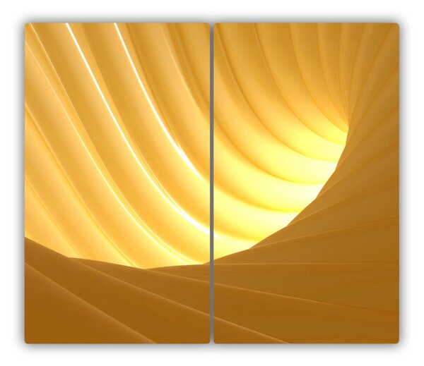 Tagliere in vetro Vortex di astrazione 60x52 cm