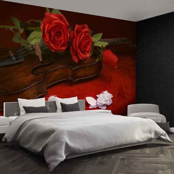 Carta da parati Rose di violino 104x70 cm