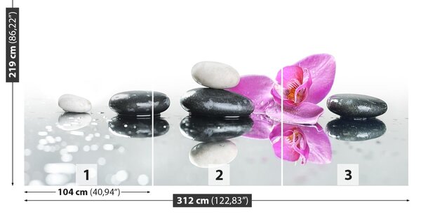Carta da parati Pietre spa 104x70 cm