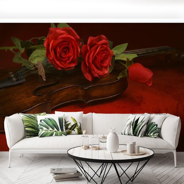 Carta da parati Rose di violino 104x70 cm