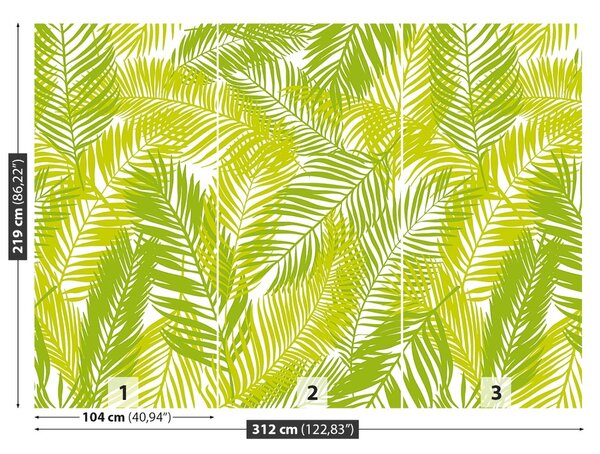 Carta da parati Foglie di palma 104x70 cm