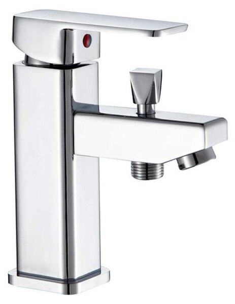 Miscelatore per lavabo con doccetta, finitura cromata, multifunzione