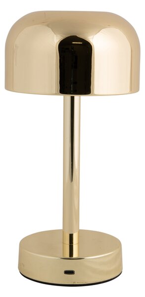Leitmotiv - Lampada da tavolo James Led - Oro - 12,5x12,5x24,5 cm Lampada da tavolo - Lampada da comodino, soggiorno, camera da letto