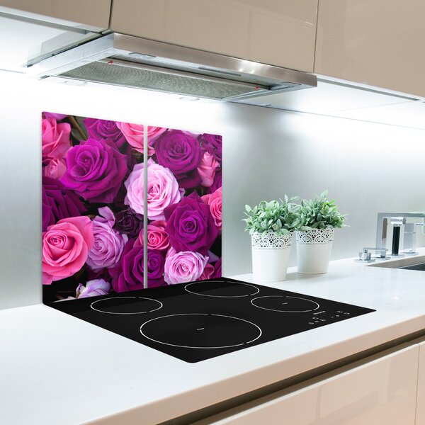 Tagliere in vetro temperato Rose 60x52 cm