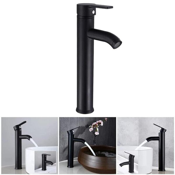 Rubinetto lavabo nero - rubinetto di alta qualità - resistente all'usura