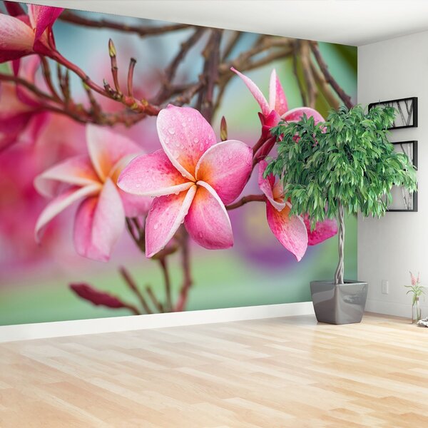 Carta da parati Frangipani Pink 104x70 cm