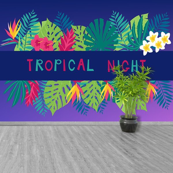 Carta da parati Notte tropicale 104x70 cm