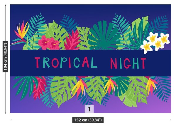Carta da parati Notte tropicale 104x70 cm