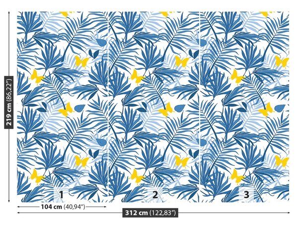 Carta da parati Foglie di palma 104x70 cm
