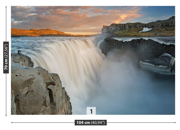 Carta da parati Cascata di dettifoss 104x70 cm