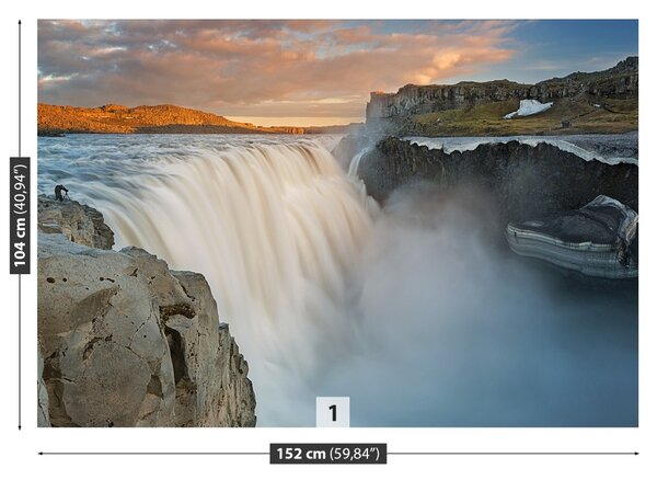Carta da parati Cascata di dettifoss 104x70 cm