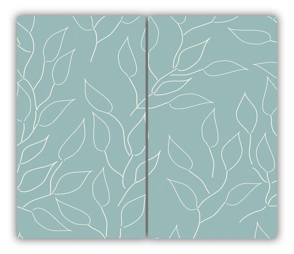 Tagliere in vetro Foglie di motivo 60x52 cm