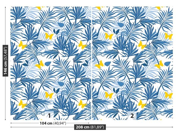 Carta da parati Foglie di palma 104x70 cm