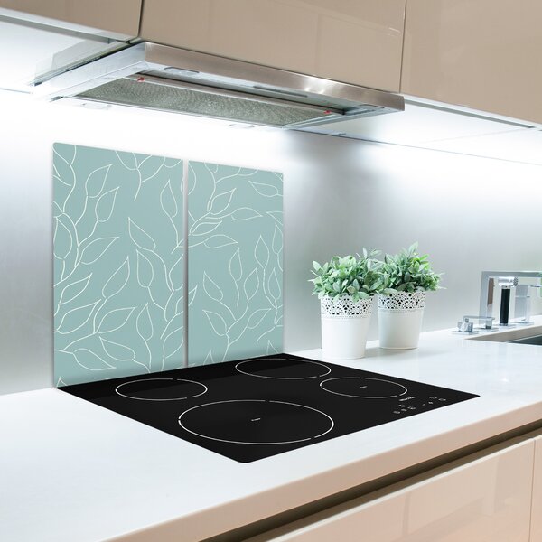Tagliere in vetro Foglie di motivo 60x52 cm