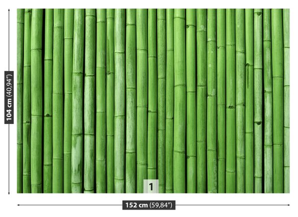 Carta da parati Bamboo verde 104x70 cm