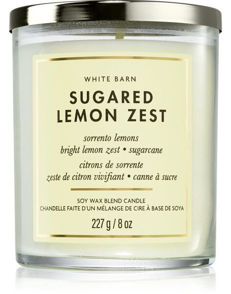 Bath & Body Works Sugared Lemon Zest candela profumata 227 g