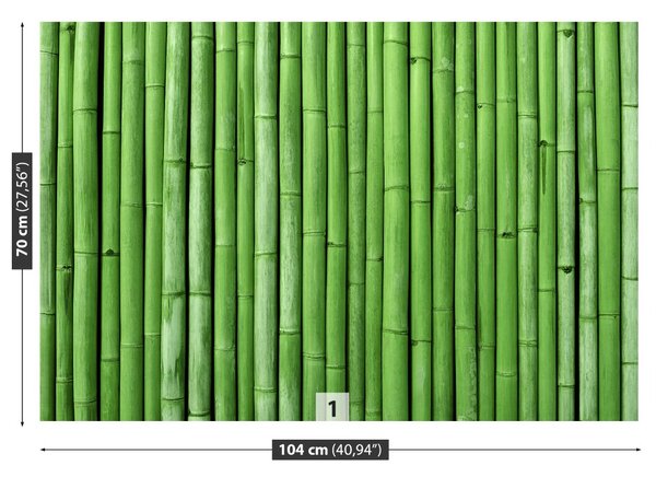 Carta da parati Bamboo verde 104x70 cm