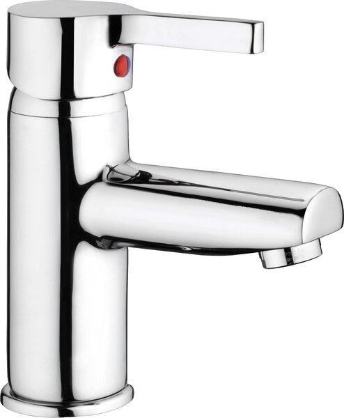 Rubinetto monocomando per lavabo - Ottone cromato - Limitatore di temperatura - Completo di kit di scarico