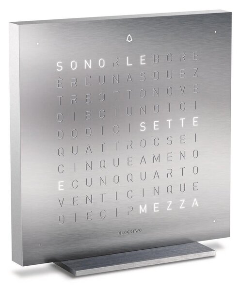 QLOCKTWO TOUCH 13,5X13,5 CM FULL METAL