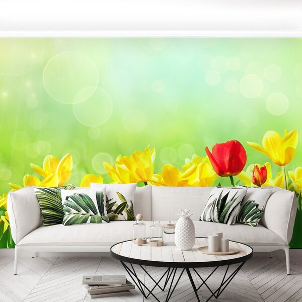 Carta da parati Tulipani gialli 104x70 cm