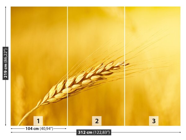 Carta da parati Orecchie di grano 104x70 cm