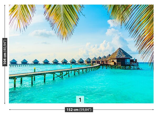 Carta da parati Maldive tropicali 104x70 cm
