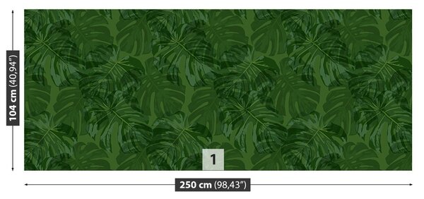 Carta da parati Piante tropicali 104x70 cm