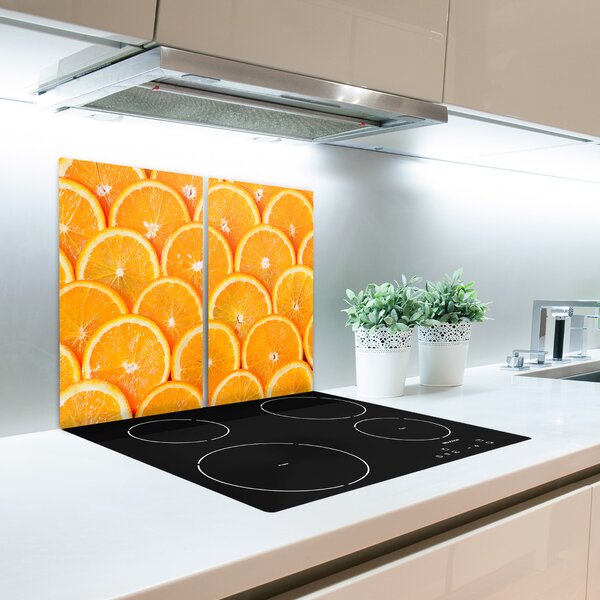 Tagliere in vetro Fette di arancione 60x52 cm