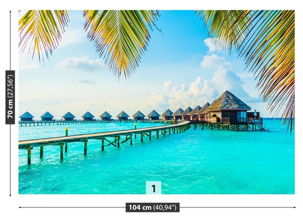 Carta da parati Maldive tropicali 104x70 cm