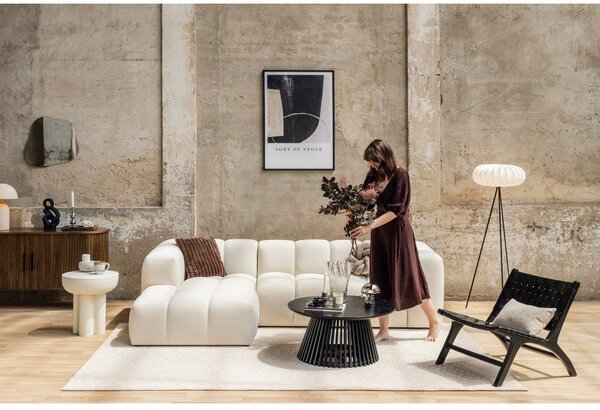 Divano angolare verde (con penisola a destra e chaise lounge) con rivestimento in velluto Cube – Bonami Selection