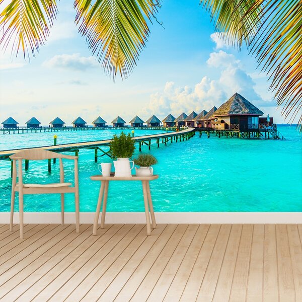Carta da parati Maldive tropicali 104x70 cm