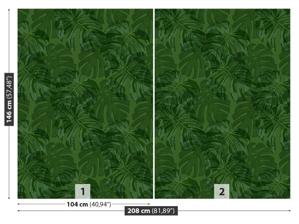 Carta da parati Piante tropicali 104x70 cm