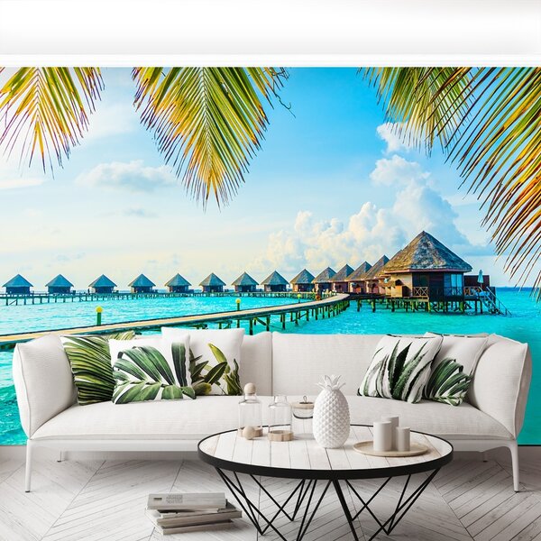 Carta da parati Maldive tropicali 104x70 cm