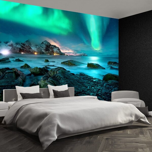 Carta da parati Aurora boreale 104x70 cm