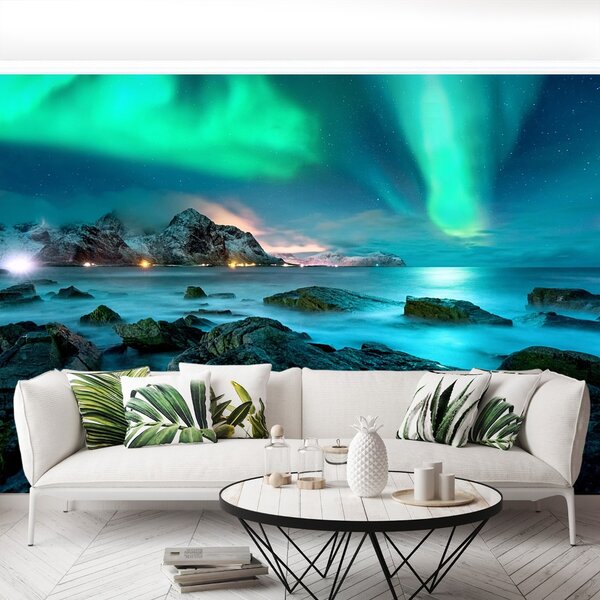Carta da parati Aurora boreale 104x70 cm