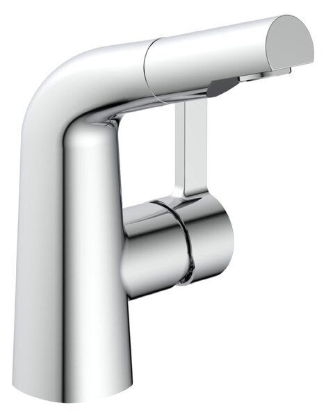 Miscelatore per lavabo con doccetta estraibile e funzione di risparmio idrico