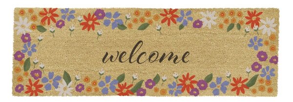 Zerbino in fibre di cocco 40x120 cm Welcome Floral – Artsy Doormats