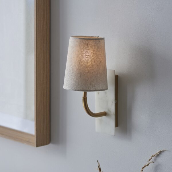 Endon 114202 - Lampada da parete 1xE14/7W/230V beige/oro