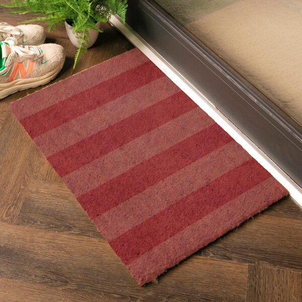 Zerbino in fibre di cocco 40x60 cm Pink Stripe – Artsy Doormats