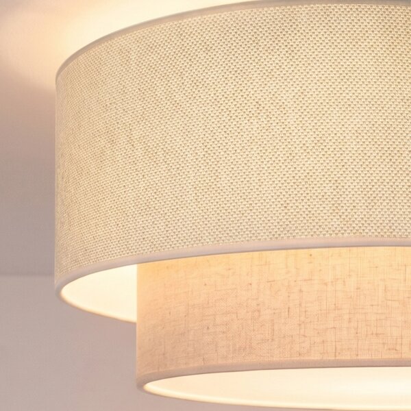 Brilagi - Plafoniera LED BOHO ECO 1xE27/10W/230V diam. 40 cm crema