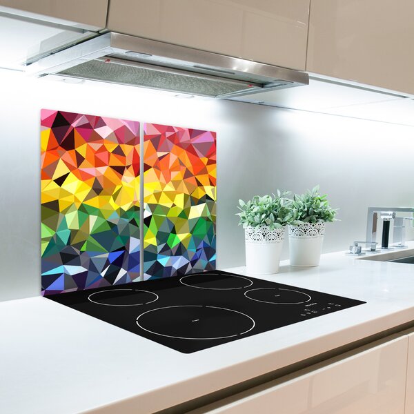 Tagliere in vetro Sfondo geometrico 60x52 cm
