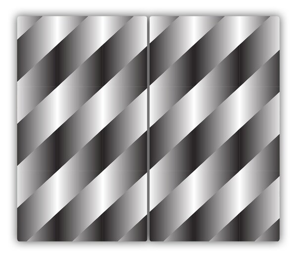 Tagliere in vetro Strisce di astrazione 60x52 cm