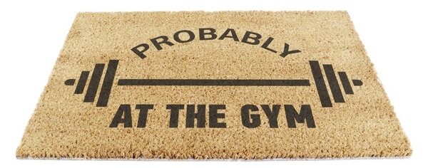 Zerbino in fibre di cocco 40x60 cm Probably At The Gym – Artsy Doormats