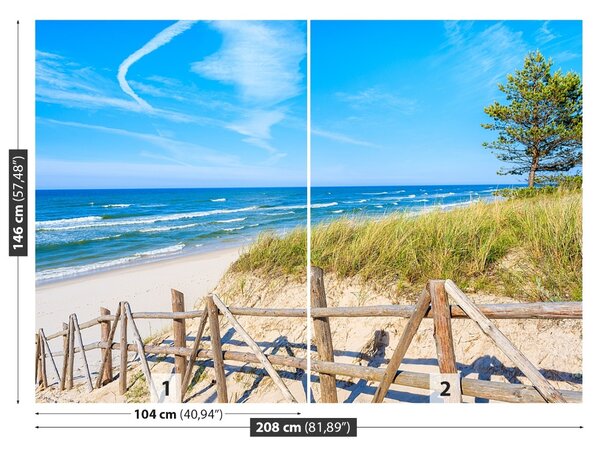 Carta da parati Spiaggia sabbiosa 104x70 cm