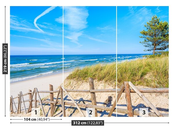 Carta da parati Spiaggia sabbiosa 104x70 cm