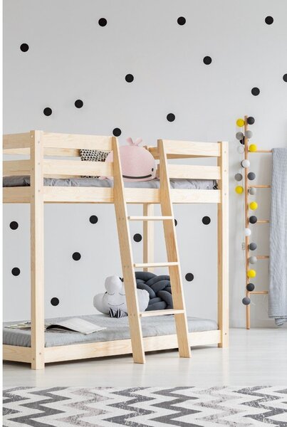 Letto a castello in legno di pino 70x160 cm CLP - Adeko