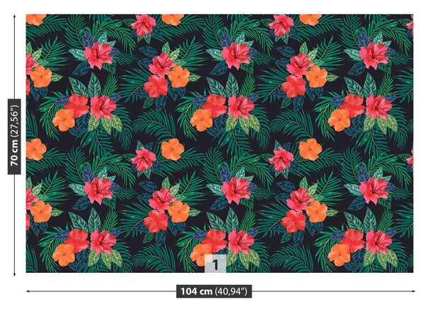 Carta da parati Fiori tropicali 104x70 cm