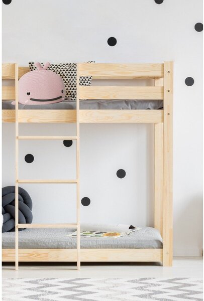 Letto a castello in legno di pino 70x160 cm CLP - Adeko